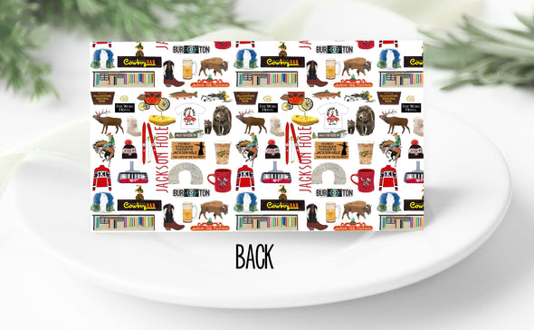 Iconic Jackson Hole, Wyoming Watercolor Place Cards