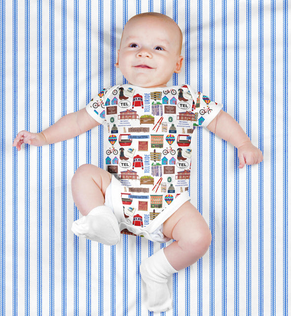 Iconic Telluride, Colorado Baby  Bodysuit
