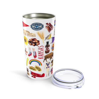 Iconic Kansas watercolor 20 ounce Stainless Steel Hot/Cold Cup