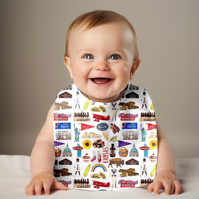 Iconic Kansas Baby Bib