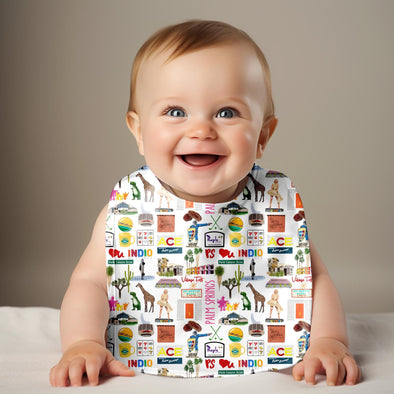 Iconic Palm Springs Baby Bib