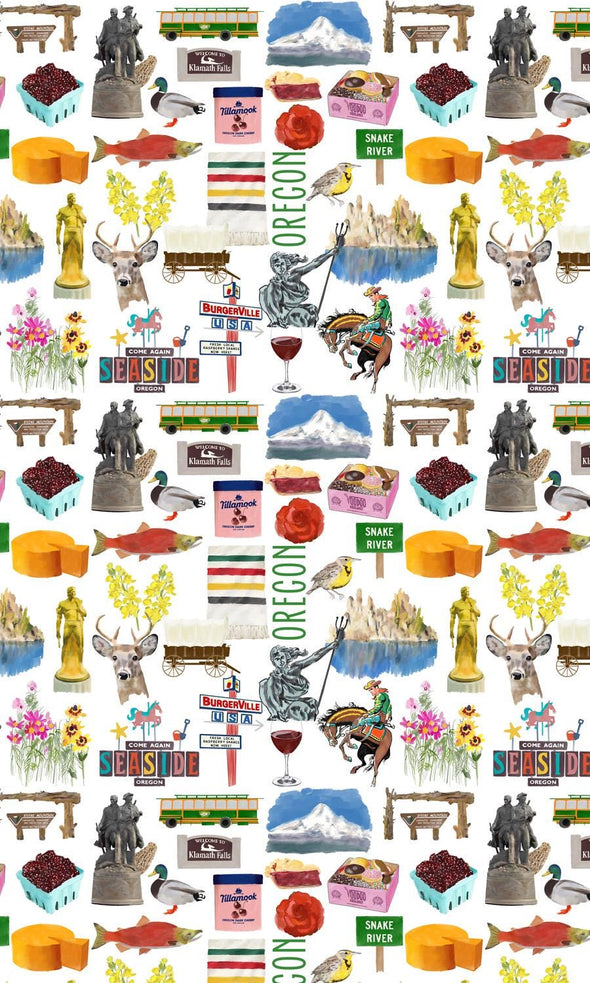 8 oz Iconic Oregon Ice Cream, Soup, Favor Cup - Set of 12