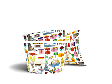 8 oz Iconic Oregon Ice Cream, Soup, Favor Cup - Set of 12