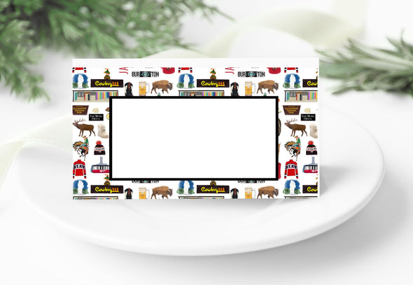 Iconic Jackson Hole, Wyoming Watercolor Place Cards