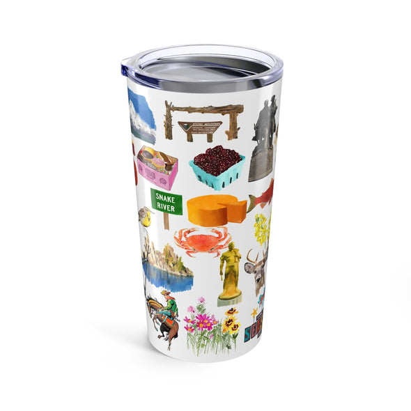 Iconic Oregon watercolor 20 ounce Stainless Steel Hot/Cold Cup