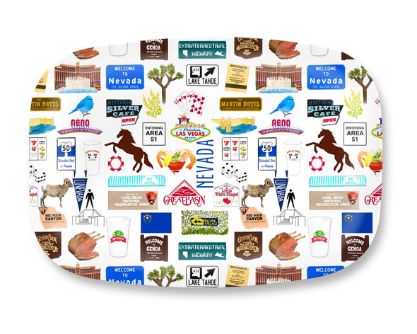 Iconic Nevada Watercolor DecoWare(TM) Platter