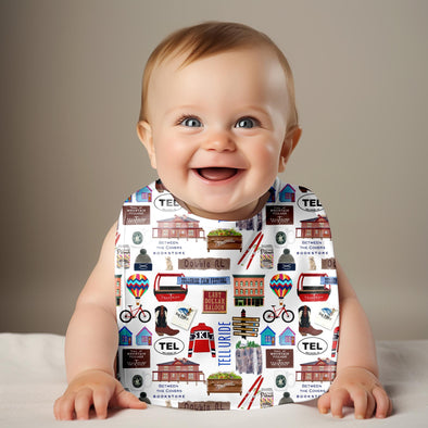 Iconic Telluride, Colorado Baby Bib