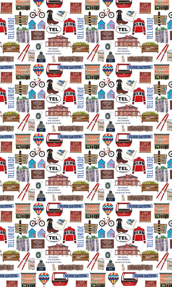 Iconic Dallas, Texas Watercolor Gift Wrap