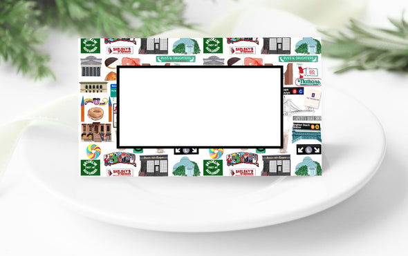 Iconic Brooklyn, NY Watercolor Place Cards