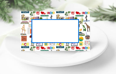 Iconic Palm Springs Watercolor Place Cards