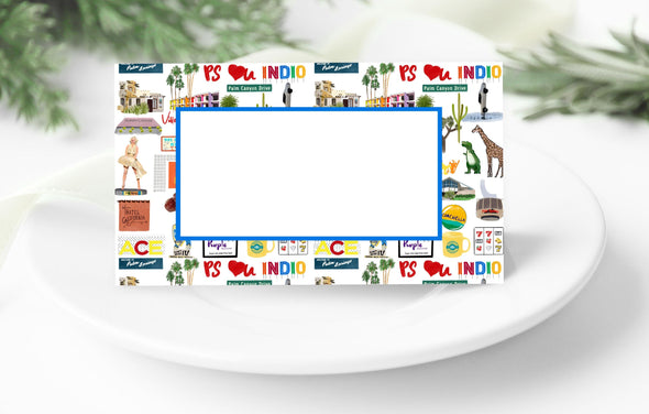Iconic Palm Springs Watercolor Place Cards