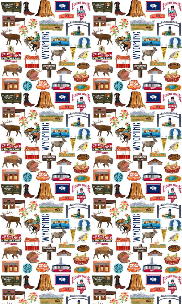8 oz Iconic Wyoming Ice Cream, Soup, Favor Cup - Set of 12