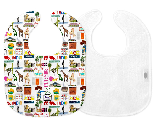 Iconic Palm Springs Baby Bib