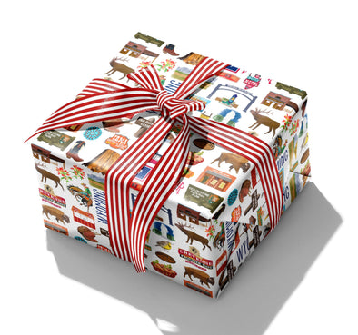 Iconic Wyoming Watercolor Gift Wrap