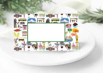 Iconic Oregon Watercolor Place Cards