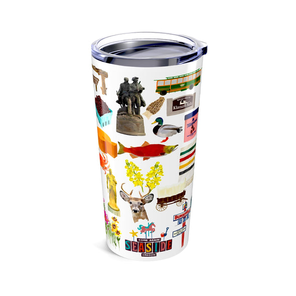 Iconic Oregon watercolor 20 ounce Stainless Steel Hot/Cold Cup