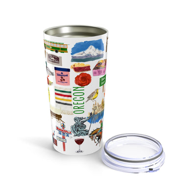Iconic Oregon watercolor 20 ounce Stainless Steel Hot/Cold Cup