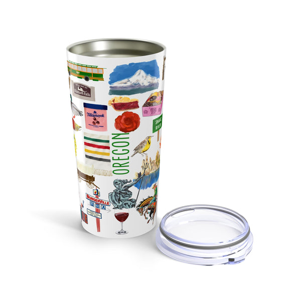 Iconic Oregon watercolor 20 ounce Stainless Steel Hot/Cold Cup