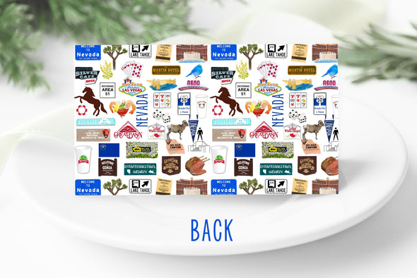 Iconic Nevada Watercolor Place Cards