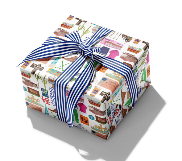 Iconic Scottsdale, Arizona Watercolor Gift Wrap
