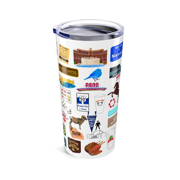 Iconic Nevada watercolor 20 ounce Stainless Steel Hot/Cold Cup