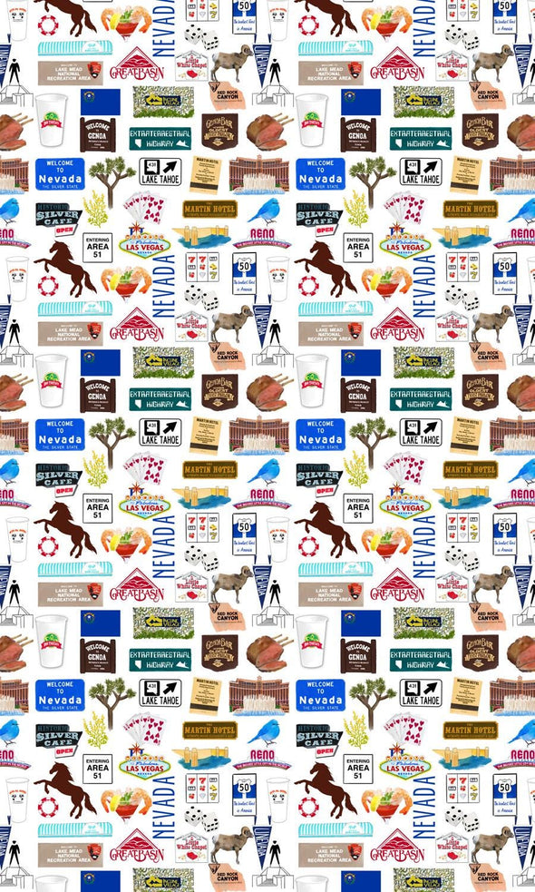 Iconic Nevada Watercolor Gift Wrap