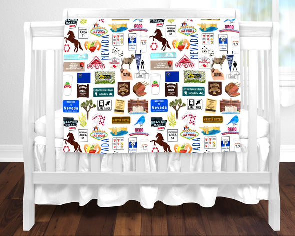 Iconic Nevada baby blanket