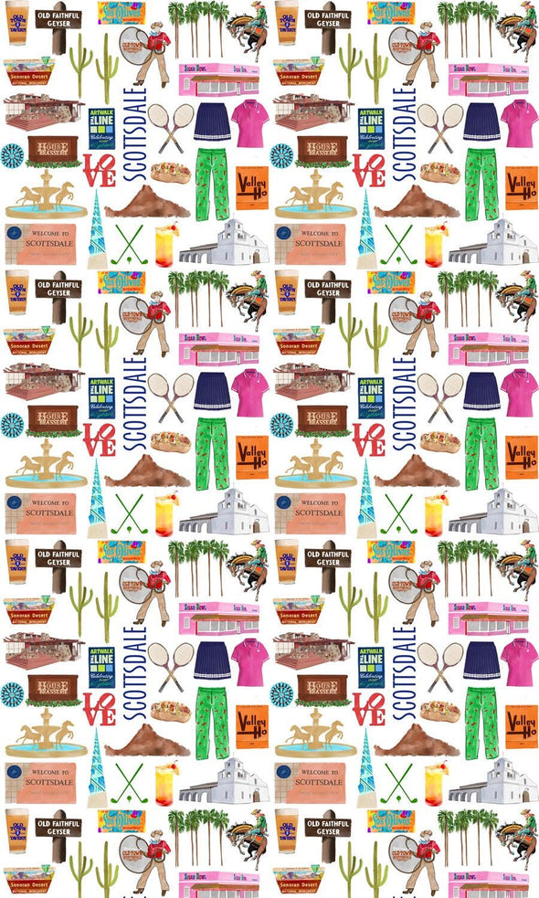 Iconic Scottsdale, Arizona baby blanket