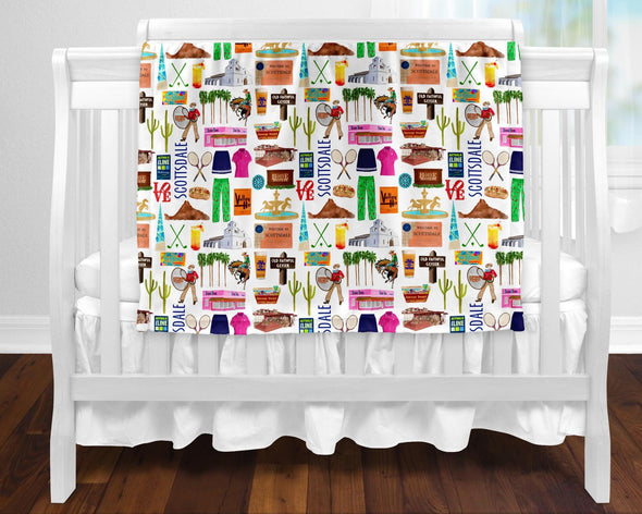 Iconic Scottsdale, Arizona baby blanket