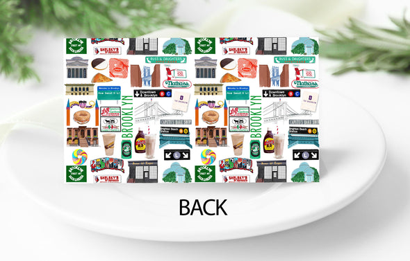 Iconic Brooklyn, NY Watercolor Place Cards