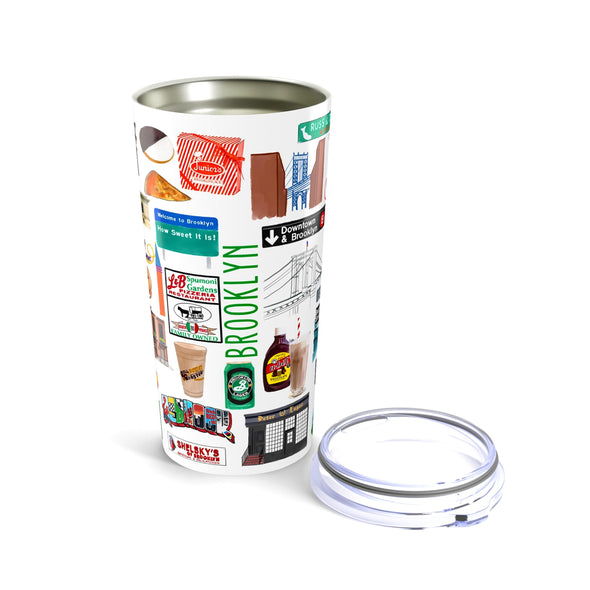 Iconic Brooklyn, NY watercolor 20 ounce Stainless Steel Hot/Cold Cup