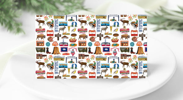 Iconic Wyoming Watercolor Place Cards