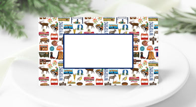 Iconic Wyoming Watercolor Place Cards