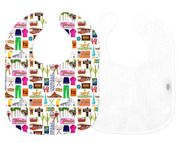 Iconic Scottsdale, Arizona Baby Bib