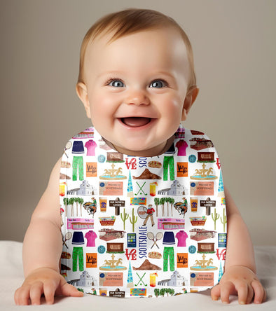 Iconic Scottsdale, Arizona Baby Bib