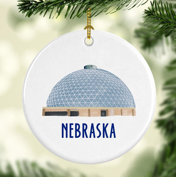 Henry Doory Zoo and Aquarium - Nebraska Round Porcelain Ornament