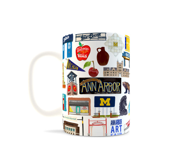 Ann Arbor, Michigan ceramic mug