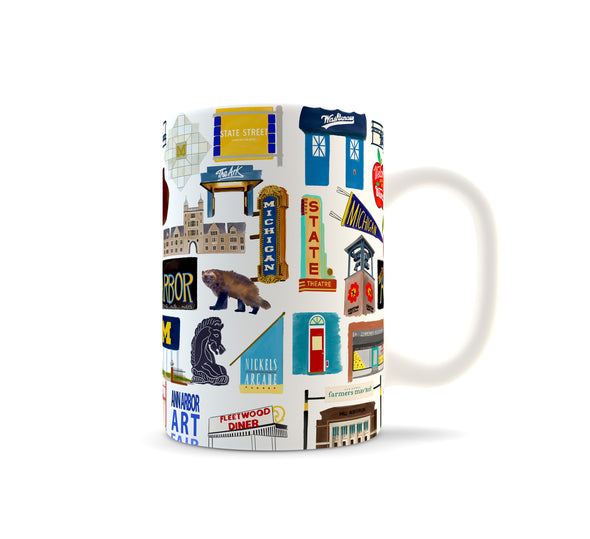 Ann Arbor, Michigan ceramic mug