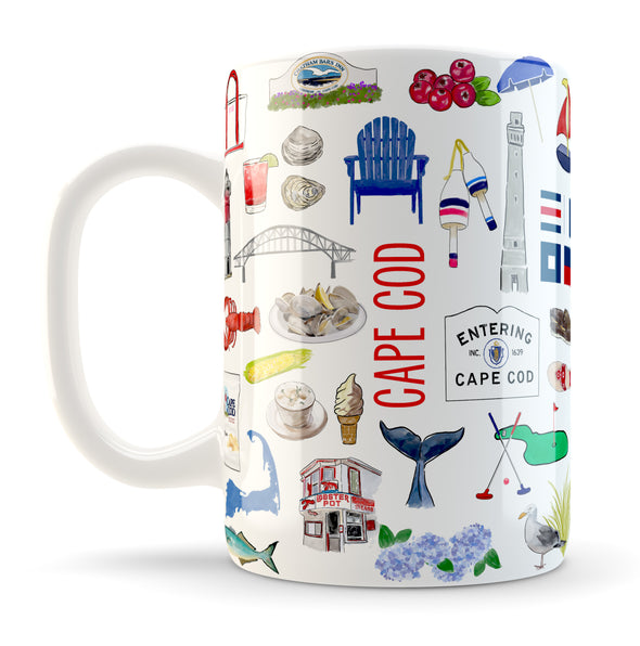 Iconic California Watercolor Ceramic Mug