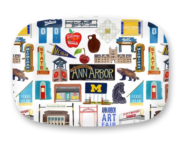 Ann Arbor, Michigan DecoWare (TM) Platter