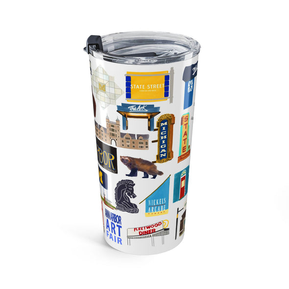Ann Arbor, Michigan 20 ounce Stainless Steel Hot/Cold Cup