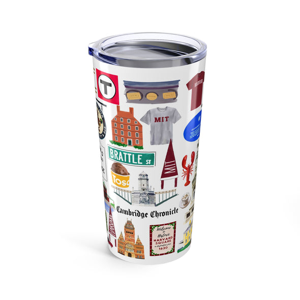 Cambridge, Massachusetts 20 oz. Stainless Tumbler