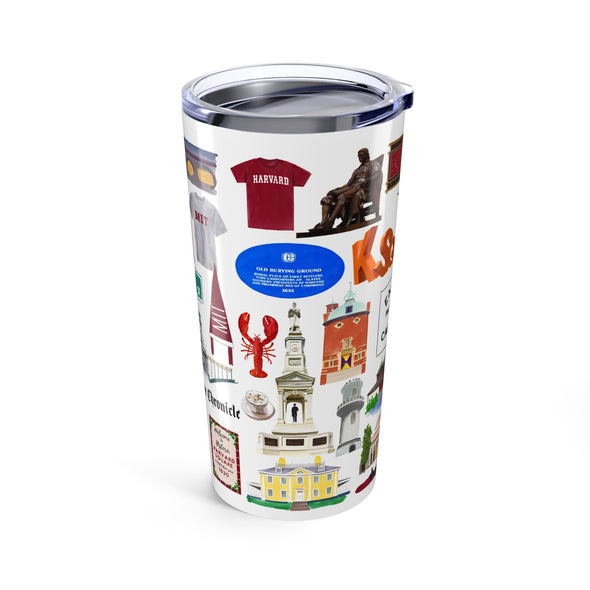 Cambridge, Massachusetts 20 oz. Stainless Tumbler