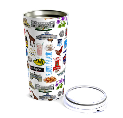 Iconic Rhode Island watercolor 20 ounce Stainless Steel Hot/Cold Cup
