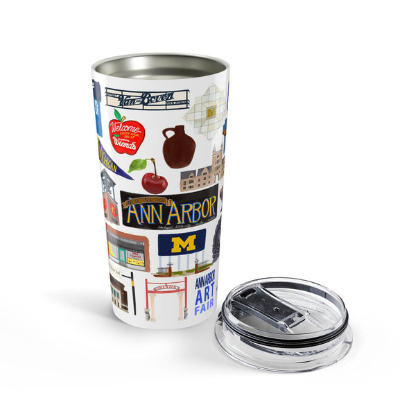 Ann Arbor, Michigan 20 ounce Stainless Steel Hot/Cold Cup
