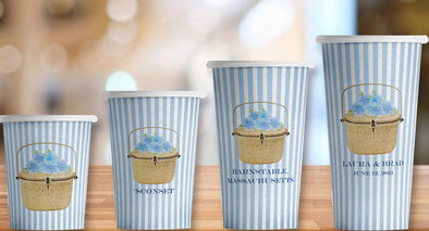 Lightship Basket Paper Party Cups - Set of 12