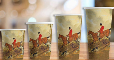 Fox Hunt Hot/Cold Paper Party Cups - Set of 12