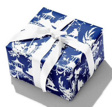 Blue Chinoiserie Gift Wrap