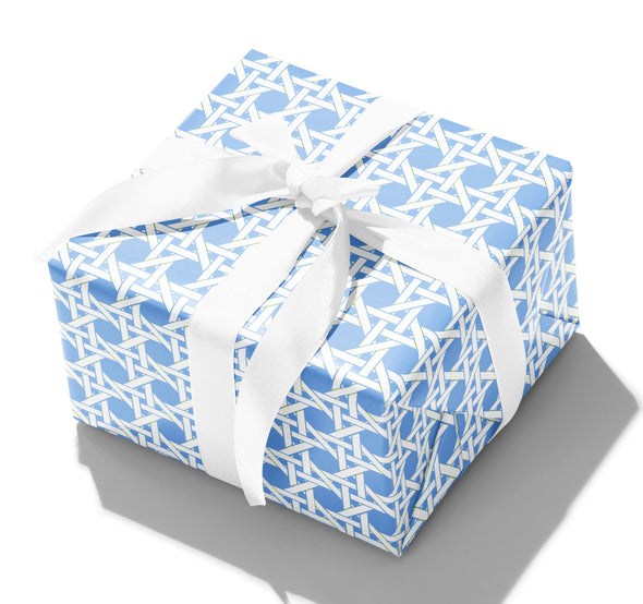 Blue Trellis Gift Wrap