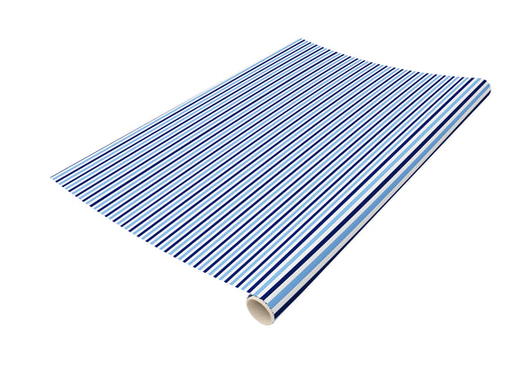 Blue Striped Gift Wrap